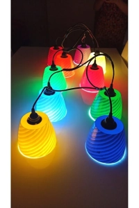 10 Adet Ağaç Feneri Avize